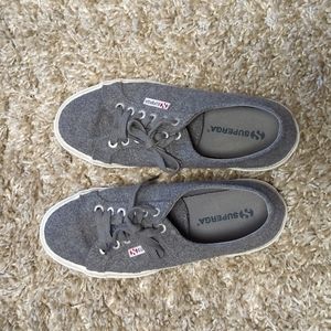 Superga gray felted shoes - 8/39